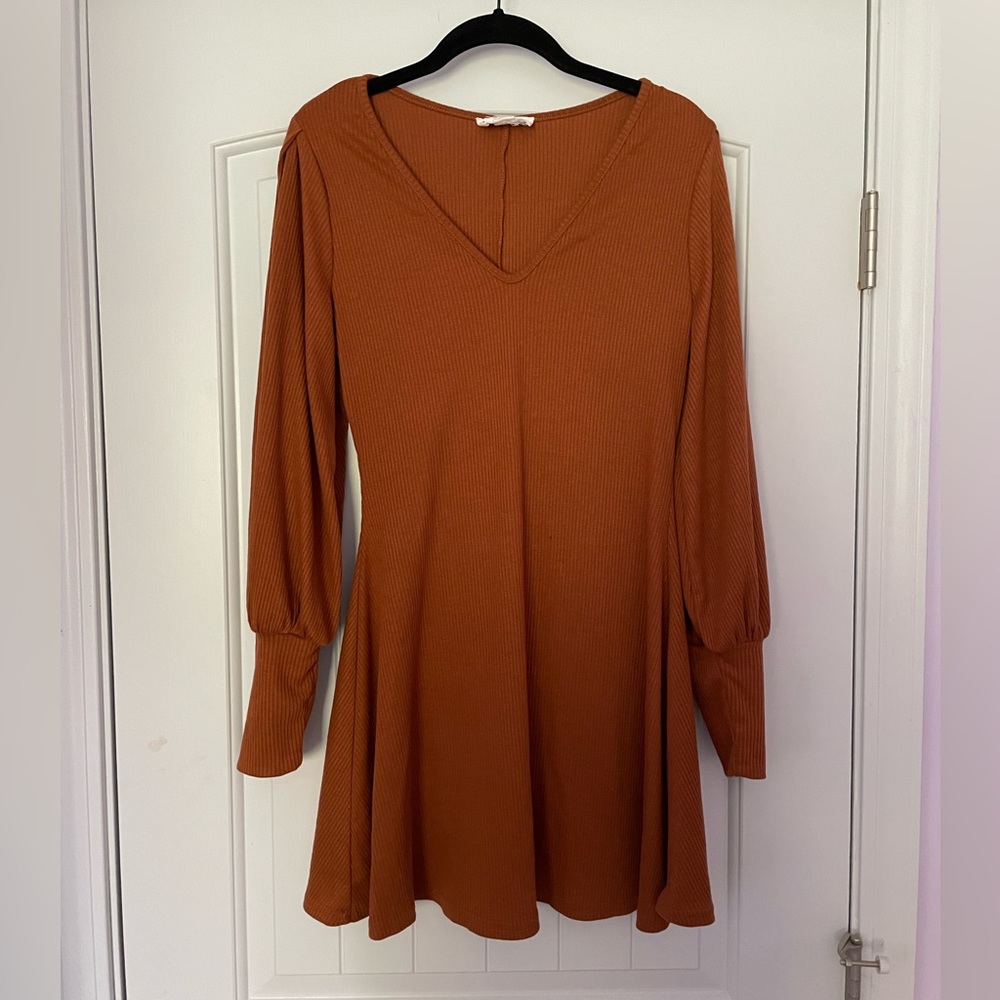 Rust Orange Dress